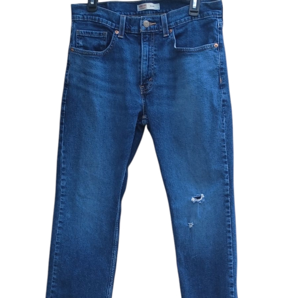 8188...Men's Levi's Relaxed Straight Leg Jeans Size W32xL32 - Picture 3 of 8